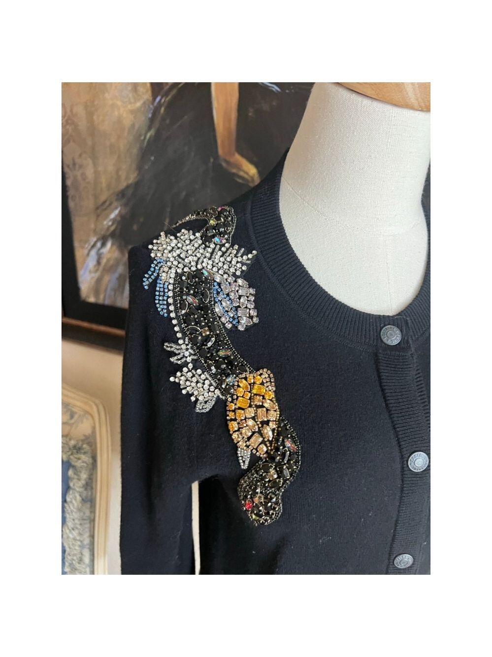 Zadig & Voltaire Cardigan Black with crystal Embellishments S